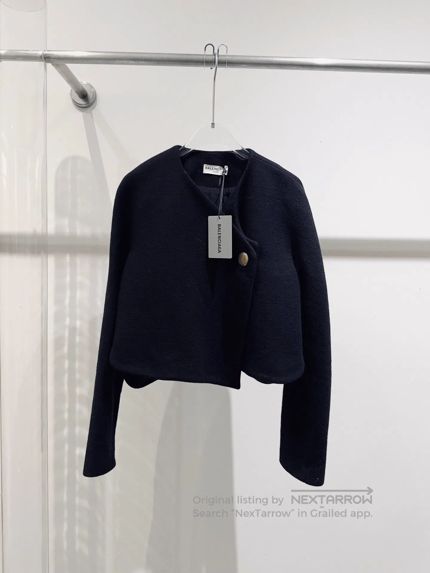 Balenciaga Balenciaga Black Wool Coat. Size XS / US 0-2 / IT 36-38 - 1 Thumbnail