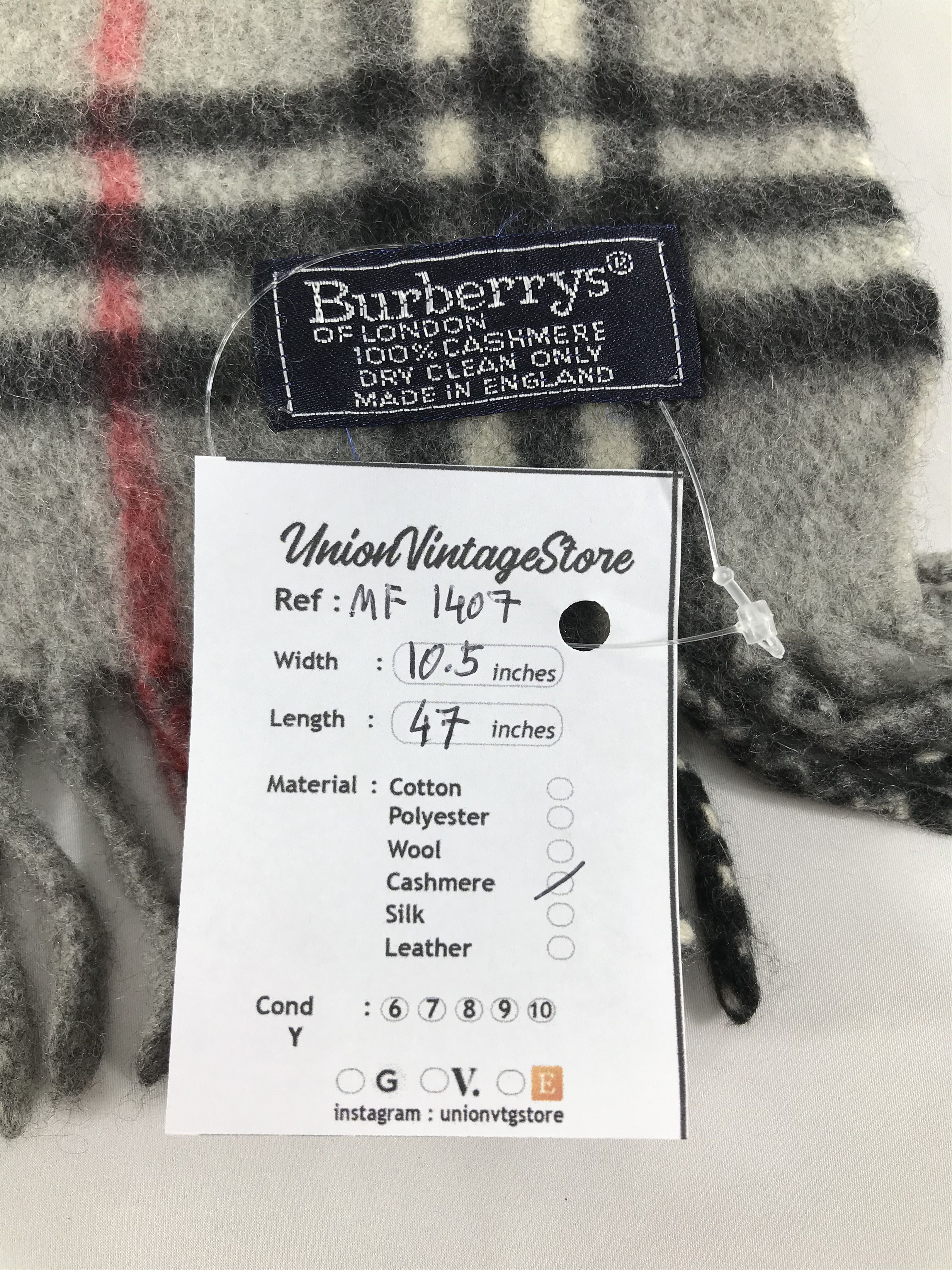 Burberry Vintage Burberry Scarf/Muffler/Neckwear MF1407 Size ONE SIZE - 4 Thumbnail