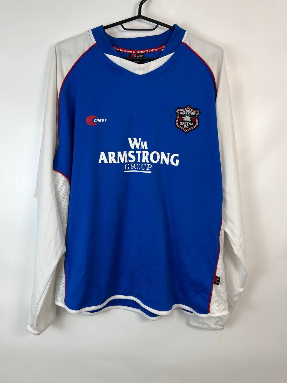 Vintage Gretna FC Scotland Football Long Sleeve Mans Vintage Sz L Size US L / EU 52-54 / 3 - 1 Thumbnail