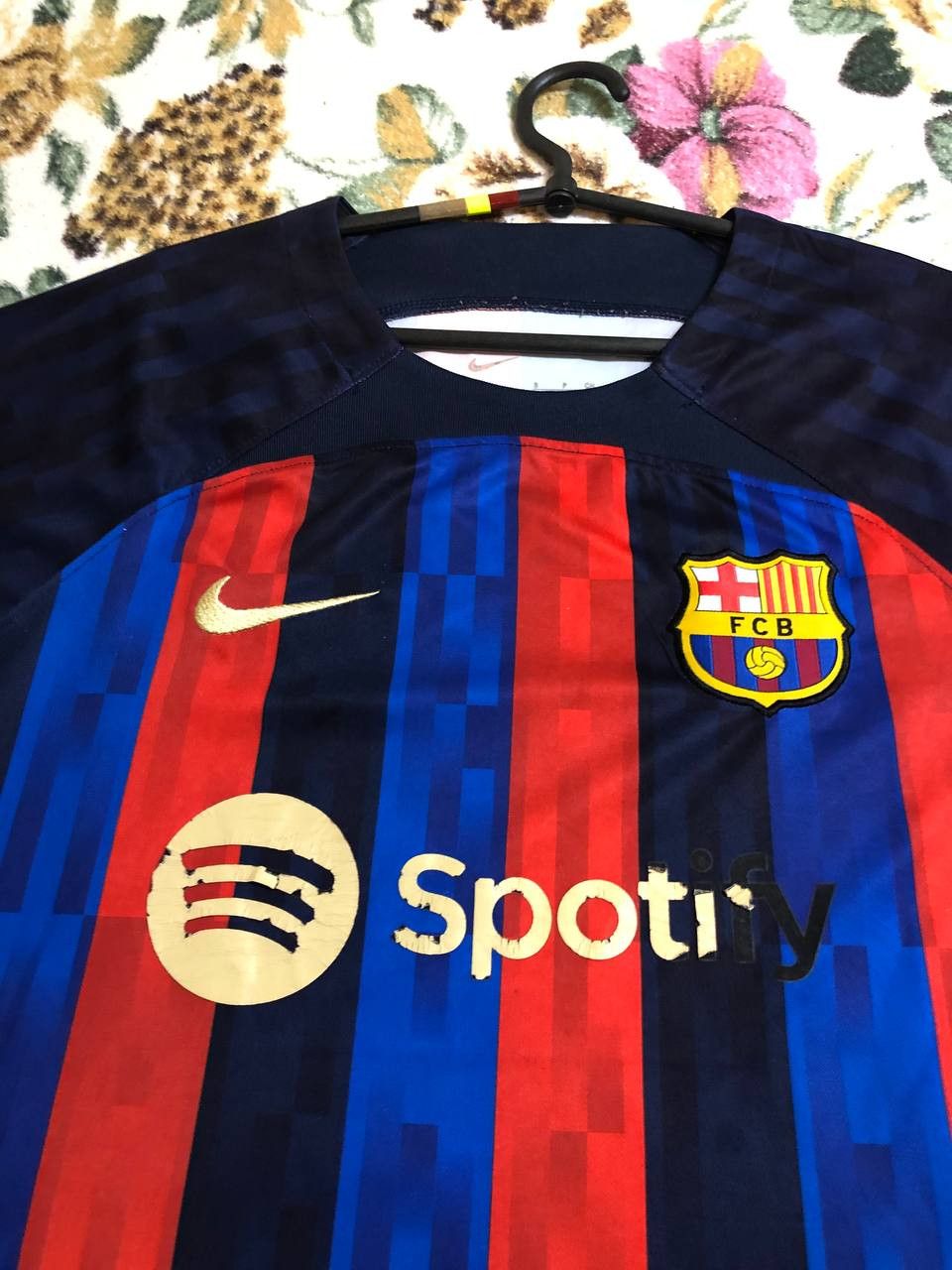 Nike Nike FC Barcelona Spotify Soccer Jersey football tee Size US S / EU 44-46 / 1 - 5 Thumbnail