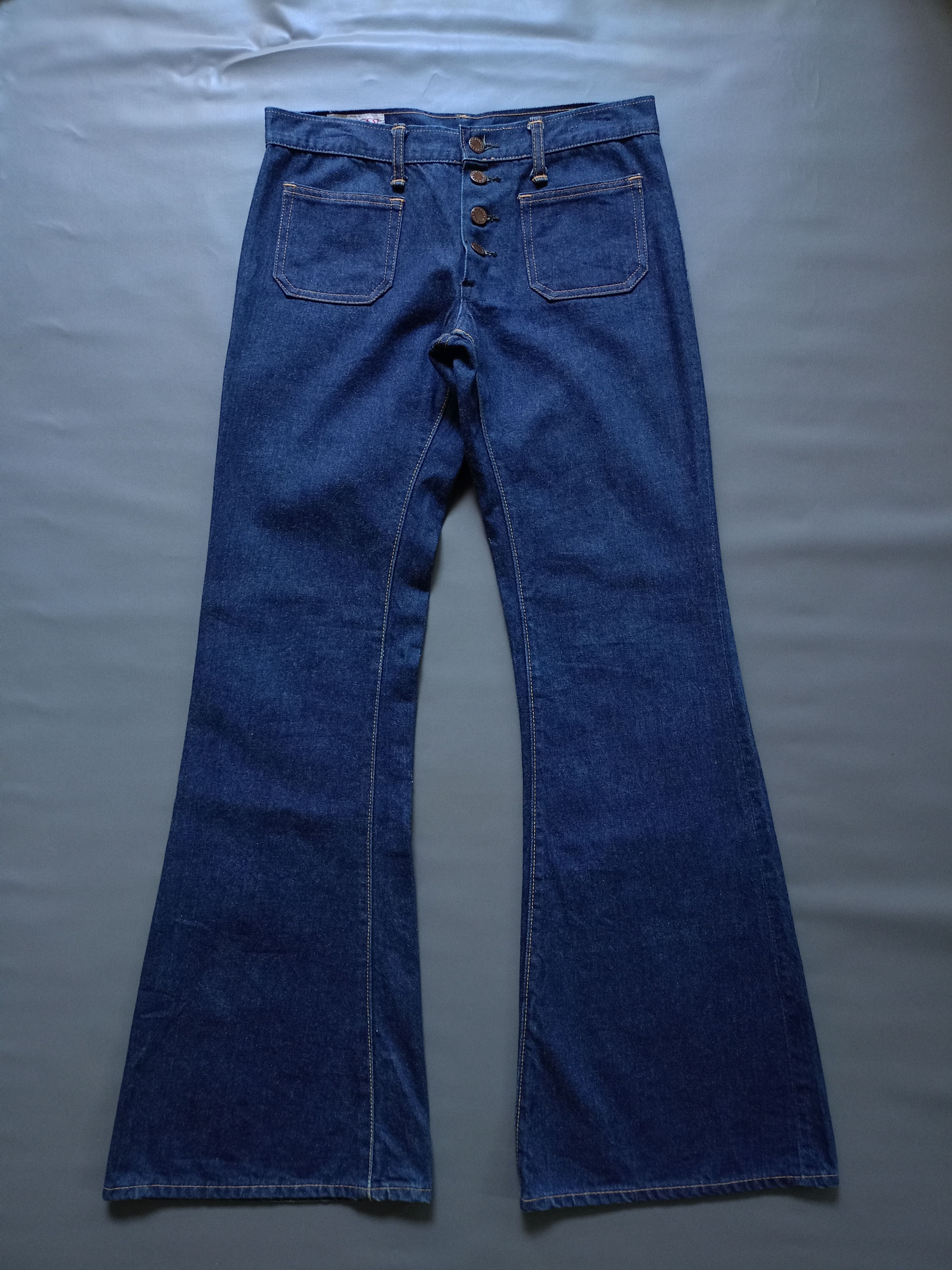 Japanese Brand Vintage Bison Flare Denim Pants style ifsixwasnine Lgb Size US 29 - 1 Thumbnail