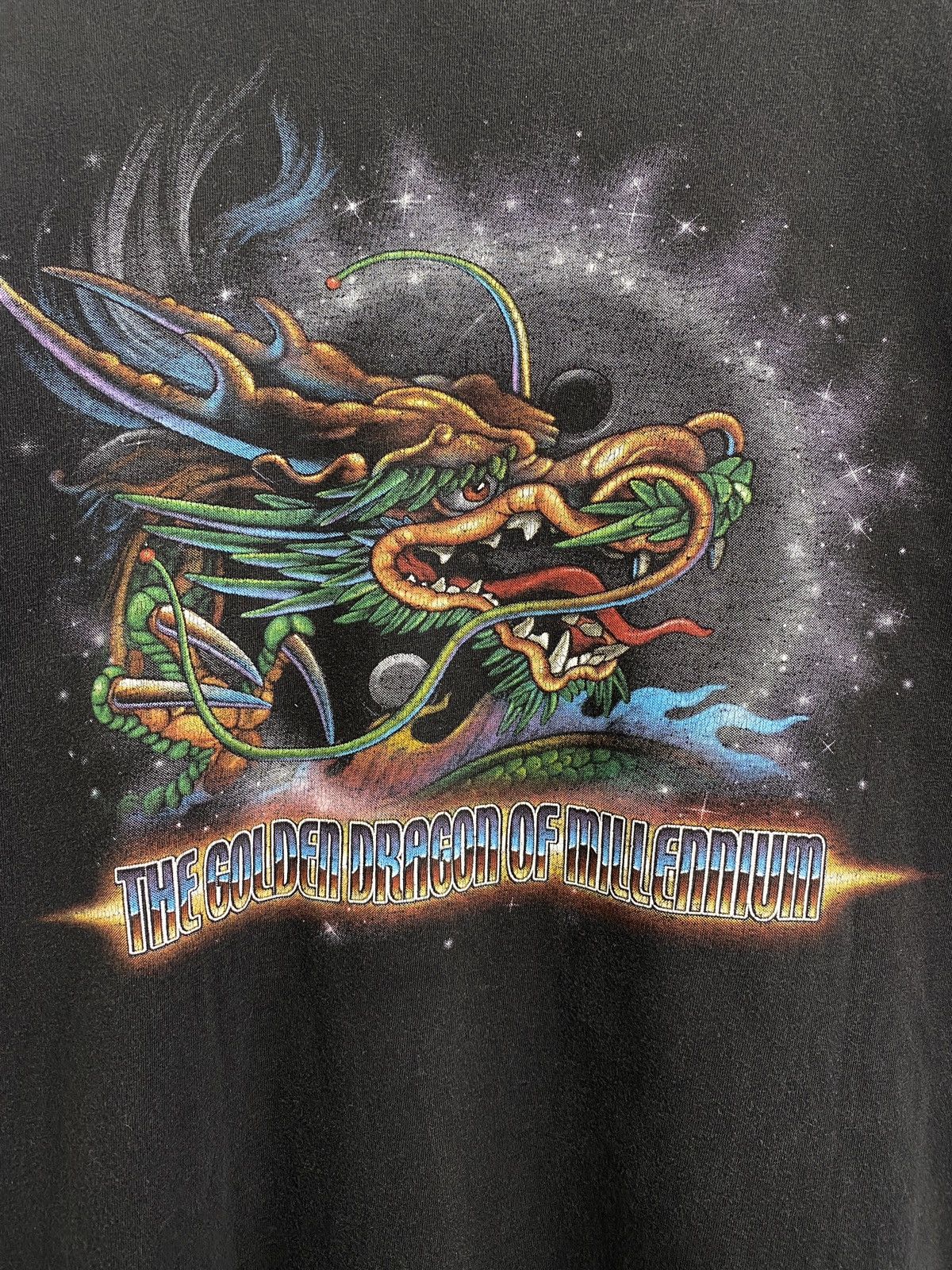 Japanese Brand 🇯🇵☯️ Vintage 90s Yin Yang Dragon Japan Style T-Shirt Size US XL / EU 56 / 4 - 9 Thumbnail
