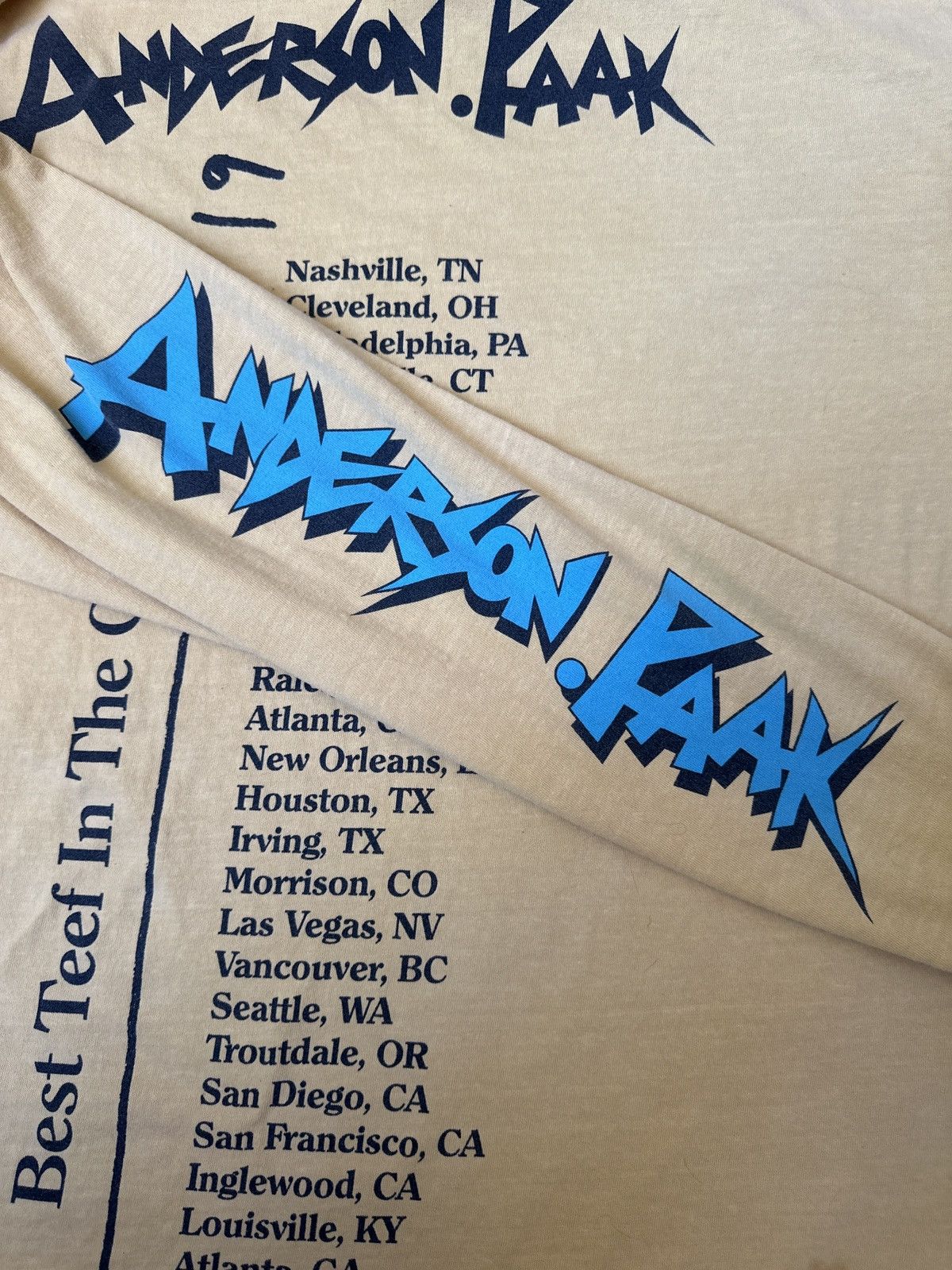 Band Tees Anderson Paak 2019 Tour Long Sleeve - XL Size US XL / EU 56 / 4 - 3 Thumbnail