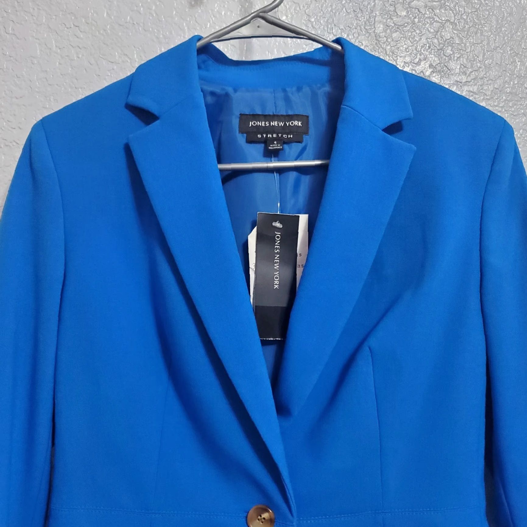 Jones New York VINTAGE Jones New York Stretch Blazer Womens 4 Blue Career Capri Lined Single Button Size S / US 4 / IT 40 - 5 Thumbnail