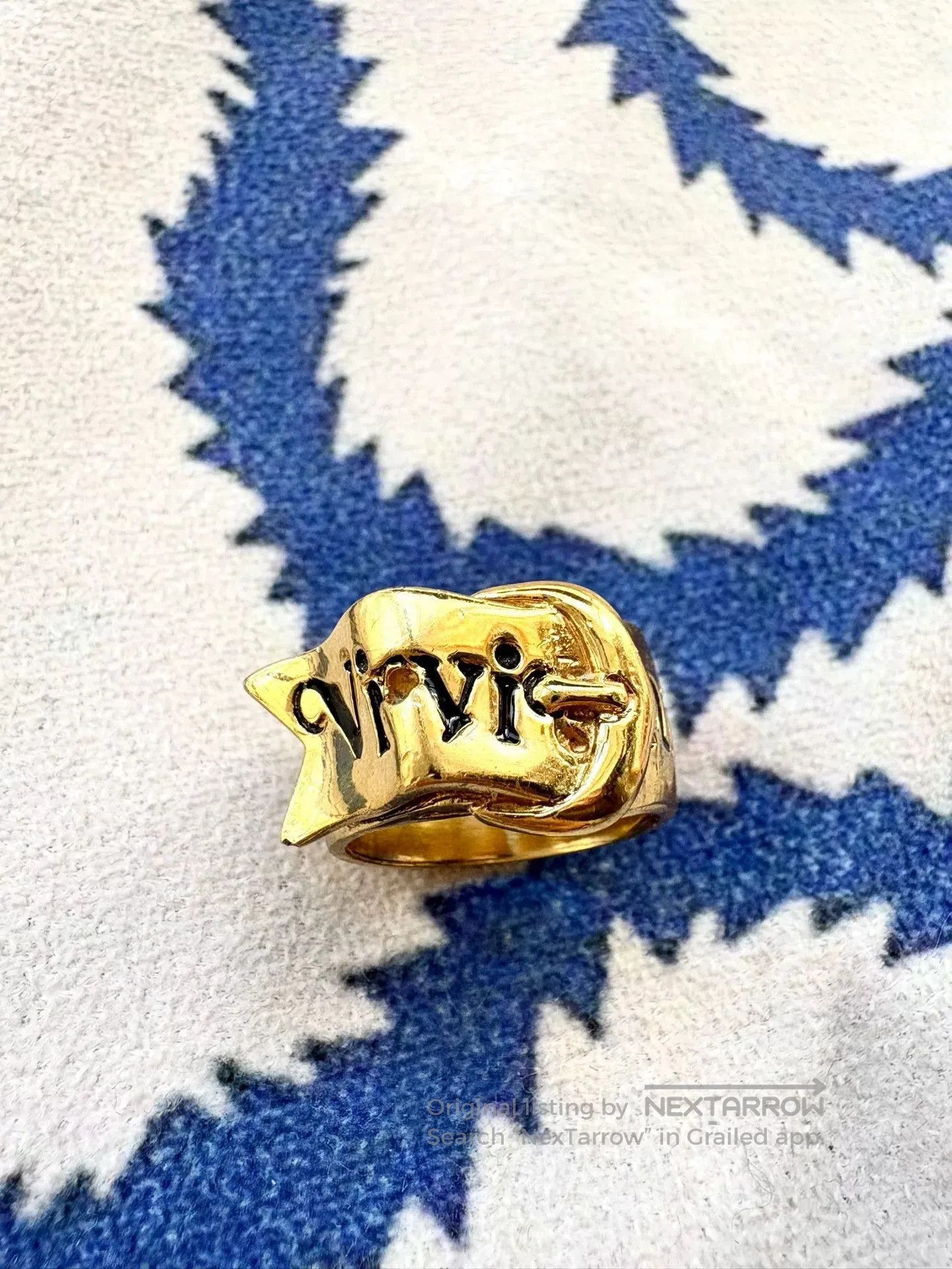 Vivienne Westwood vintage vivienne westwood gold buckle ring. Size ONE SIZE - 8 Thumbnail