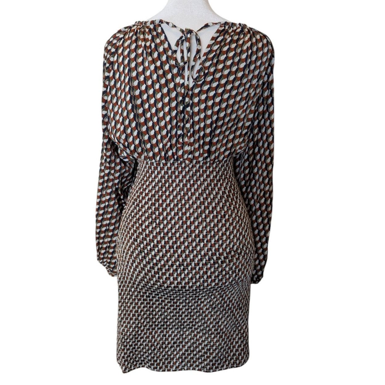 Other ACOA Balloon Sleeve Fitted Mini Deep V-Neck Dress Small Size S / US 4 / IT 40 - 2 Thumbnail