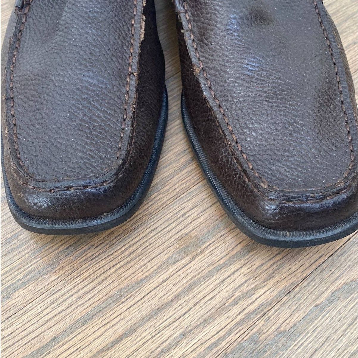 Calvin Klein Calvin Klein Brown Leather Loafers Size 9.5 Size US 9.5 / EU 42-43 - 4 Thumbnail