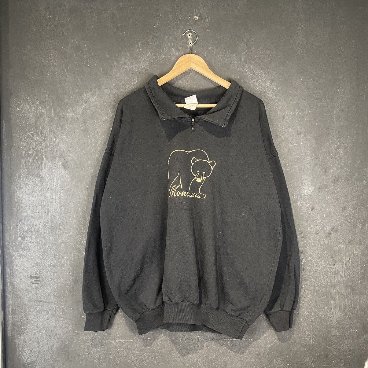 Vintage 90s Montana Quarter Zip Size US XL / EU 56 / 4 - 1 Thumbnail