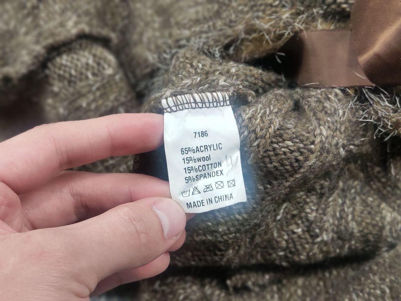 If Six Was Nine Zone Bleue vintage Y2K Brown Knit Sweater ruffle sleeves LGB Size M / US 6-8 / IT 42-44 - 16 Thumbnail