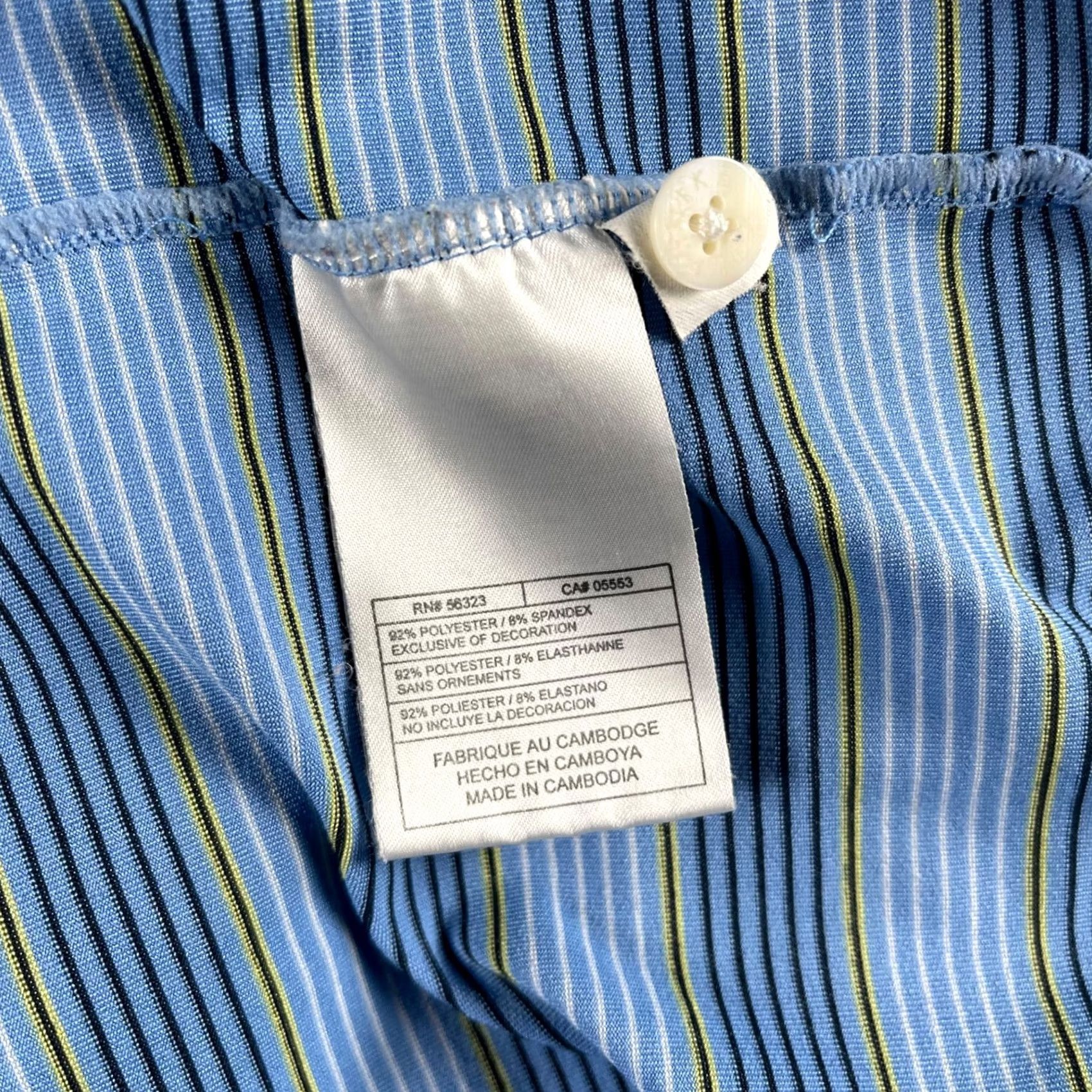 Nike Nike Golf DRI-FIT UV Polo Mens Blue Striped 2XL Short Sleeve Polo Shirt Regular Fit B Blue Striped Nike Golf Dri-Fit 2XL Mens Shirt Size US XXL / EU 58 / 5 - 6 Thumbnail
