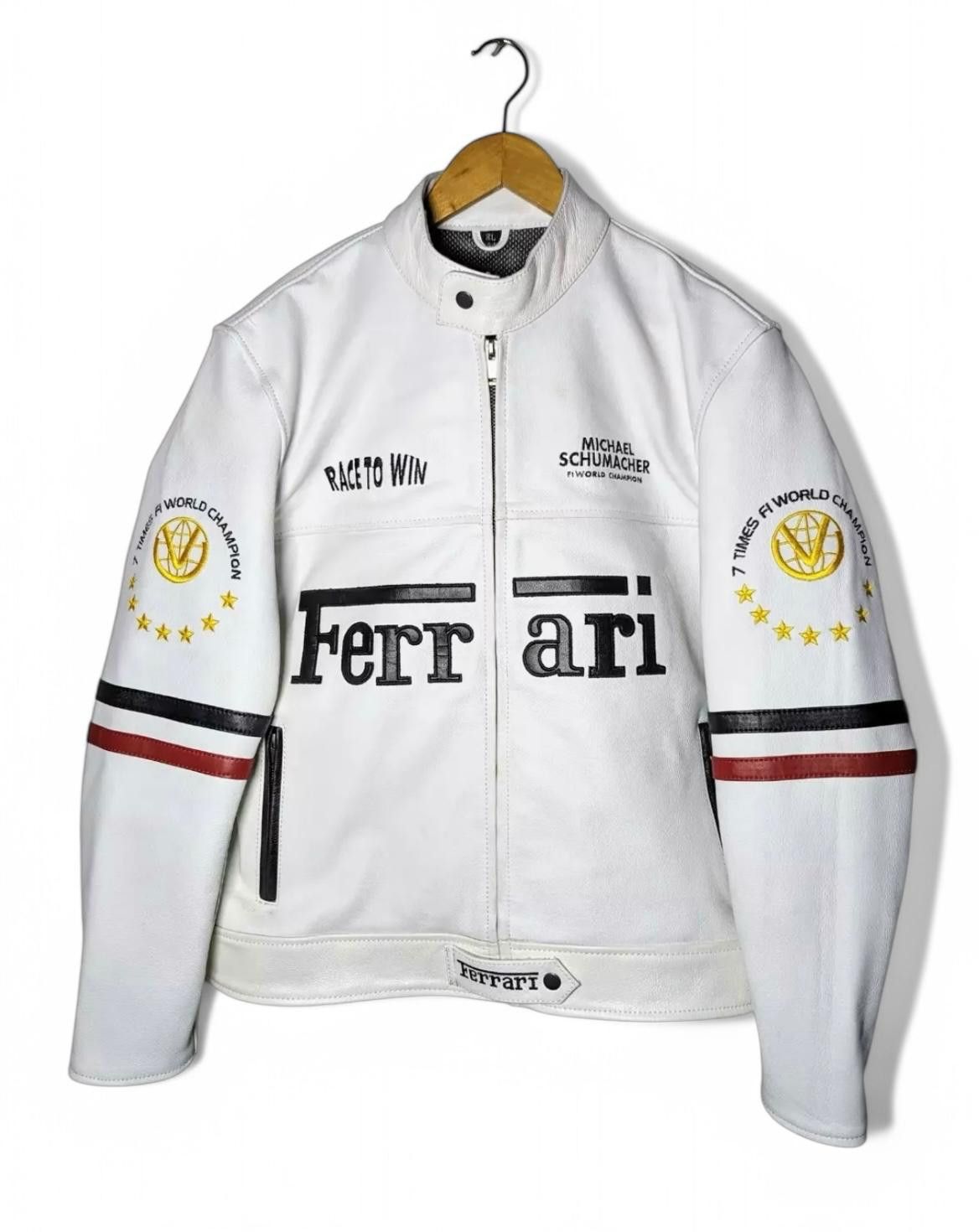 Ferrari × Vintage Vintage Ferrari Leather Jacket Size US L / EU 52-54 / 3 - 1 Thumbnail