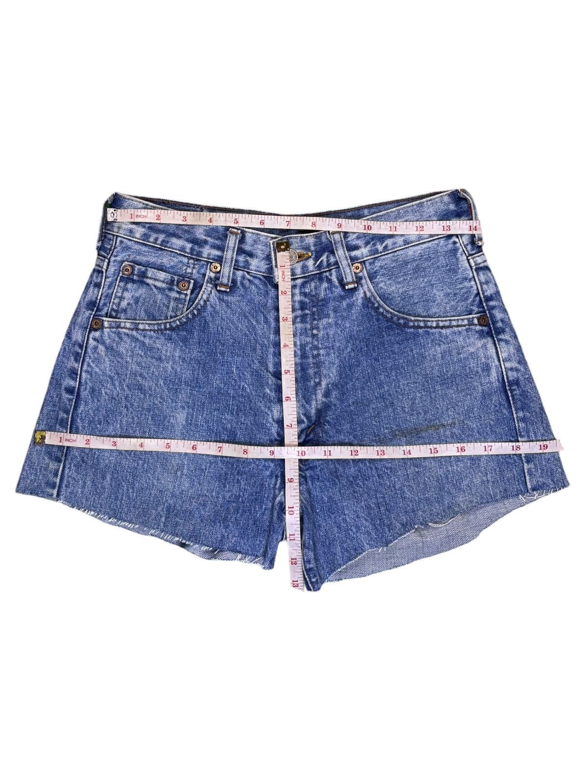 Levi's Vintage 90s Levis 502xx Big E Selvedge Jean Shorts Size 28" / US 6 / IT 42 - 15 Thumbnail