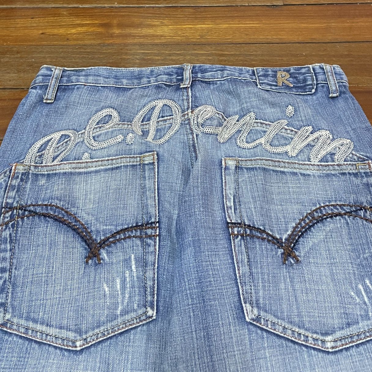 Japanese Brand × Vintage Rare Design Vintage Brand Ross Carra Baggy Jeans 2000s Size US 34 / EU 50 - 4 Thumbnail