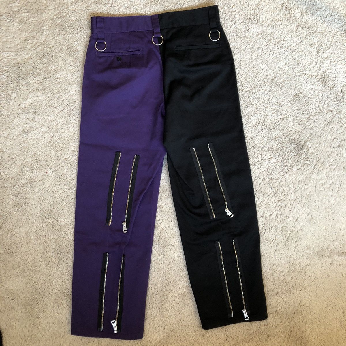 Dickies × KIDILL Kidill x Dickies Split Bondage Pants Purple & Black Size US 31 - 2 Thumbnail
