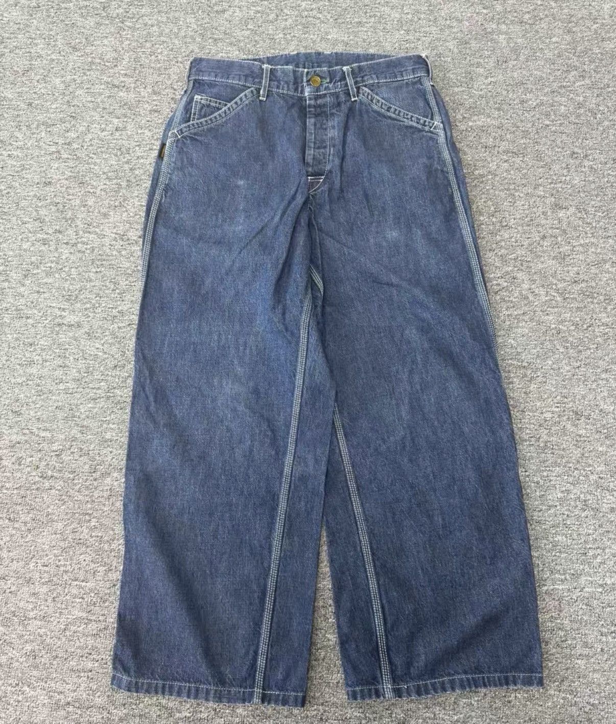 Gucci Blue Denim Wide-Leg Pants Size US 40 / EU 56 - 1 Thumbnail