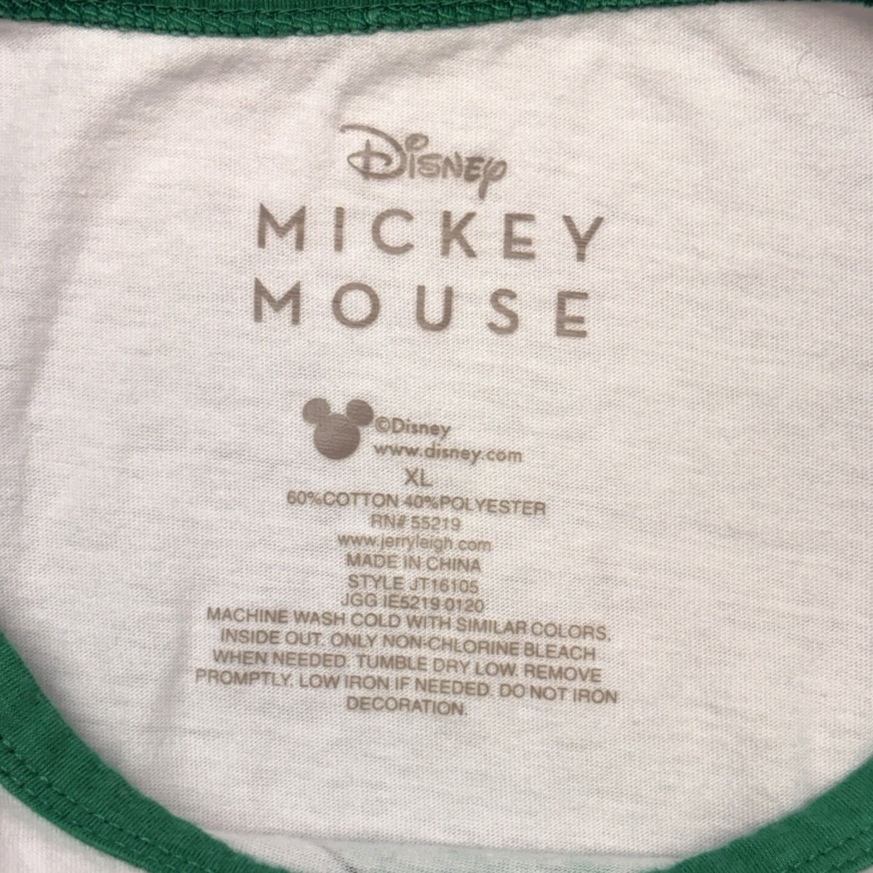 Disney Keywords: "Disney Mickey St. Patrick'S Day Raglan 3/4 Sleeve Graphic Shirt XL Womens" is highly relevant and includes all essential Size XL / US 12-14 / IT 48-50 - 4 Thumbnail