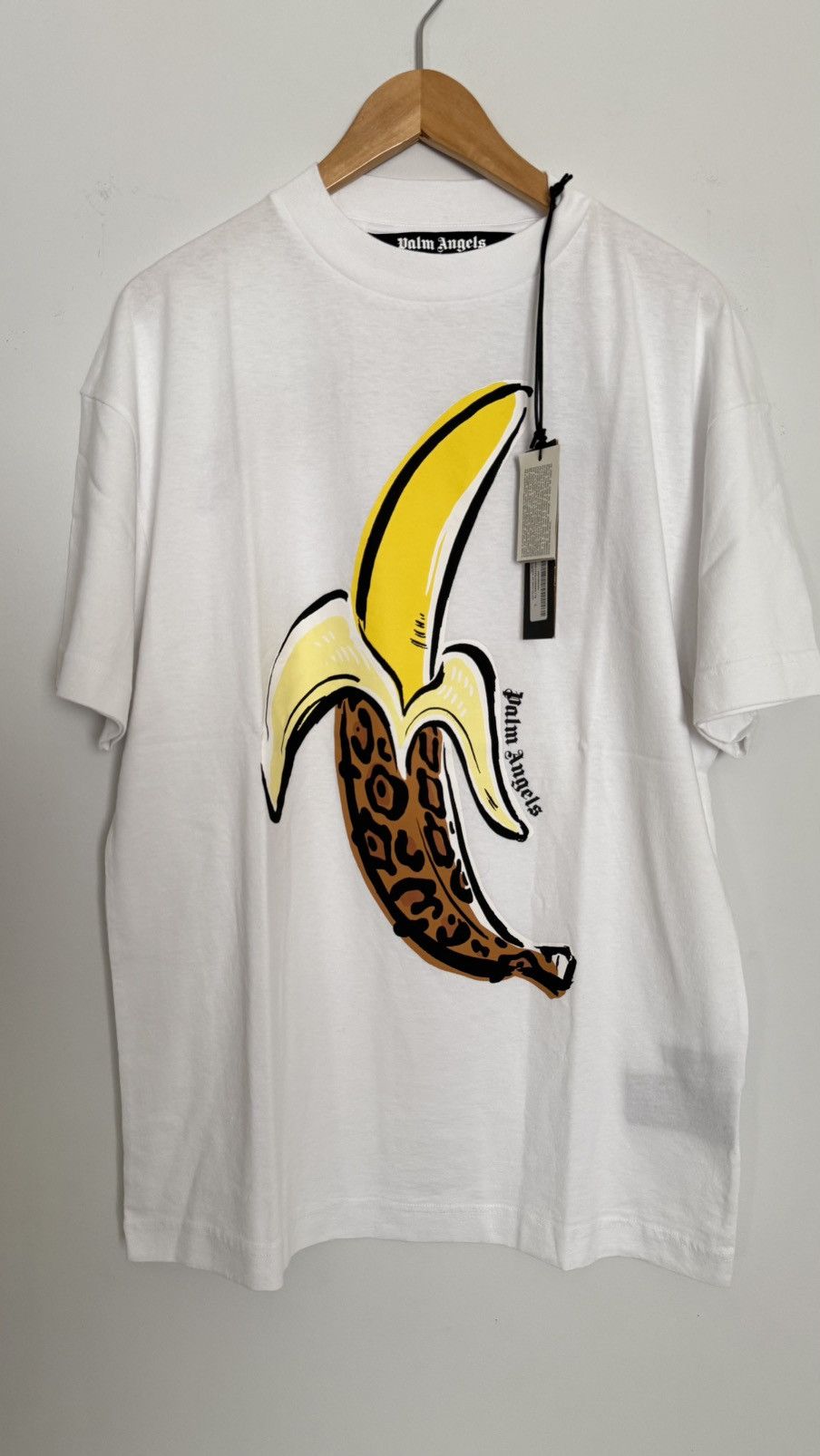 Palm Angels Palm Angels Leopard Banana Printed Classic TShirt Size L Size US L / EU 52-54 / 3 - 2 Thumbnail