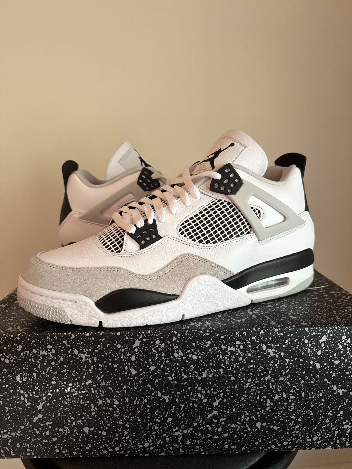 Jordan Brand Jordan 4 “Military Black” ⚪️⚫️ Size US 12 / EU 45 - 1 Thumbnail