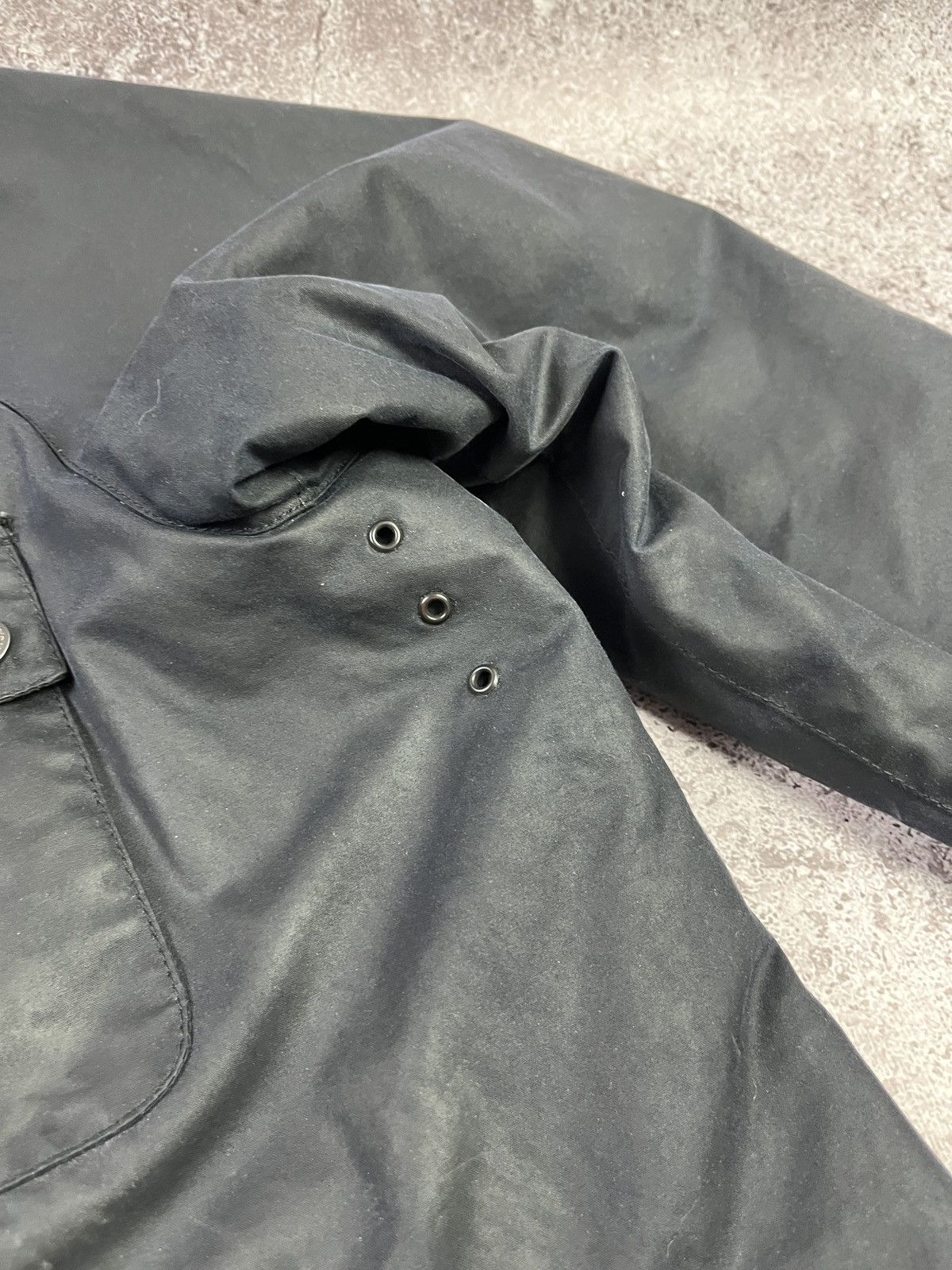 Barbour Barbour Rufford Wax Black Classic Tartan Waxed Cotton Jacket Size US XL / EU 56 / 4 - 7 Thumbnail