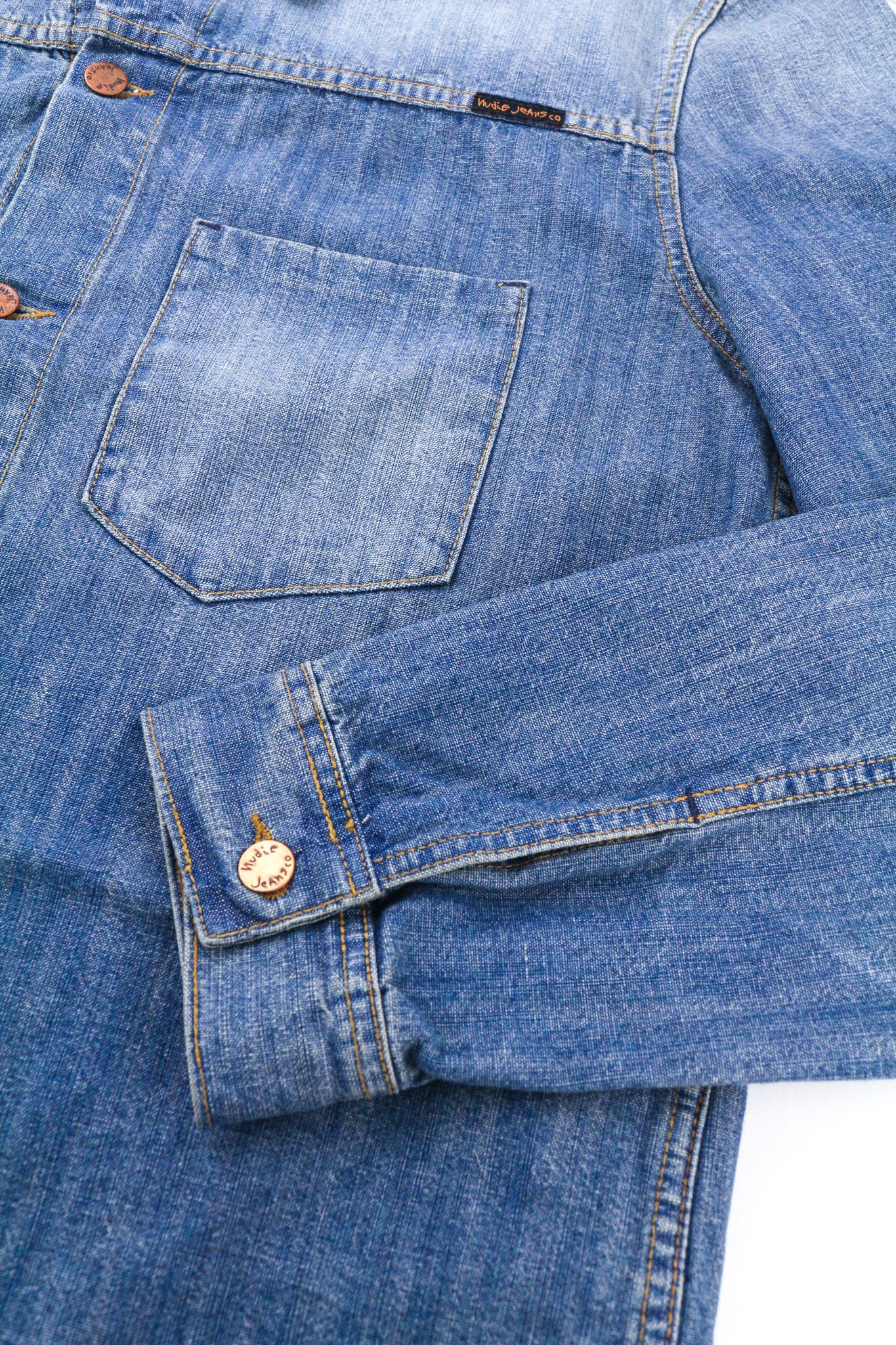 Nudie Jeans RONNY 2XL Indigo Denim Jacket 80733 Size US XXL / EU 58 / 5 - 5 Thumbnail