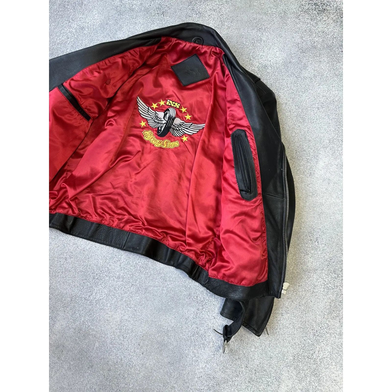 Vintage VTG IXS Highway Star Biker Heavy Leather Jacket Size US L / EU 52-54 / 3 - 7 Thumbnail