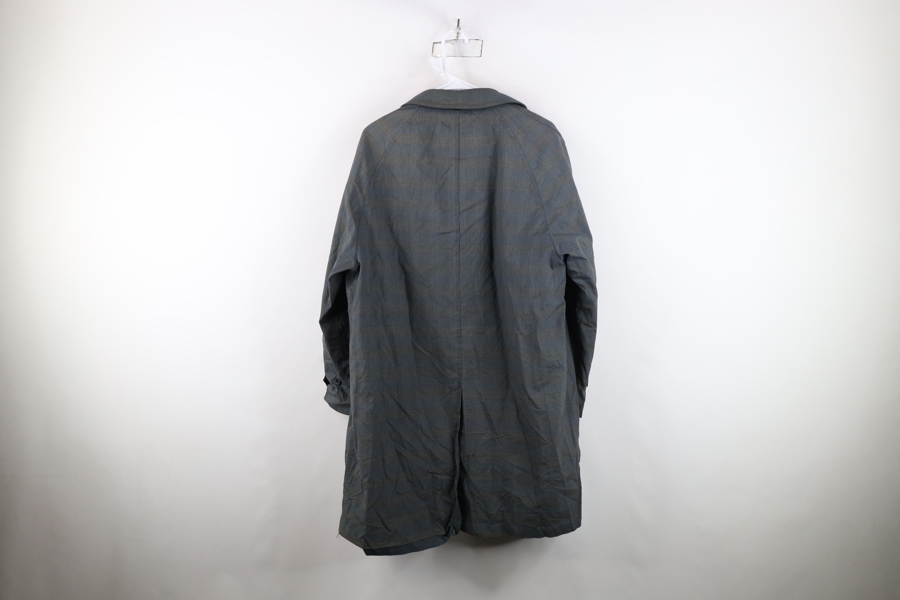 Vintage Vintage 70s Rockabilly Trench Coat Rain Jacket Plaid USA Size US L / EU 52-54 / 3 - 13 Thumbnail