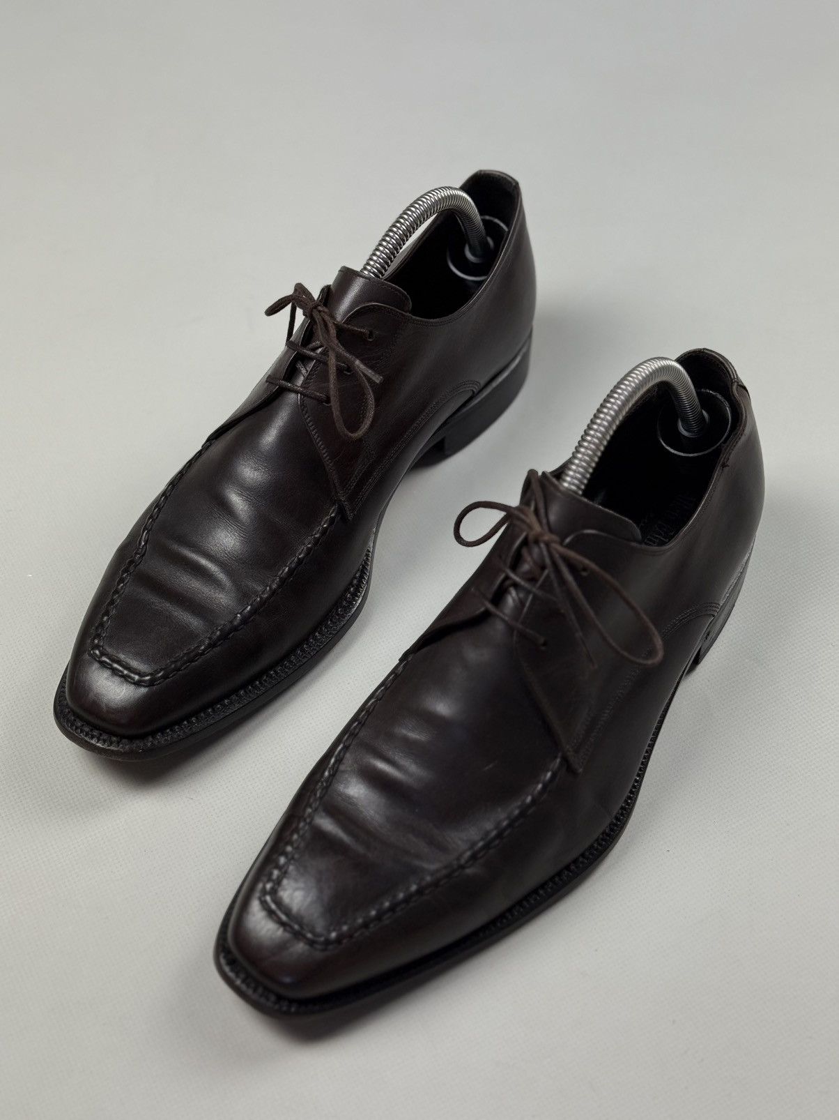 Allen Edmonds Seven Cerritos Leather Dress Square Toe Lace Up Shoes Size US 8.5 / EU 41-42 - 11 Thumbnail