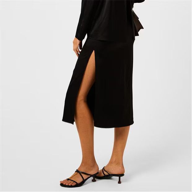 Jacquemus o1g2r1mq1024 Midi Skirt in Black Size 25" / US 0 / IT 36 - 4 Thumbnail