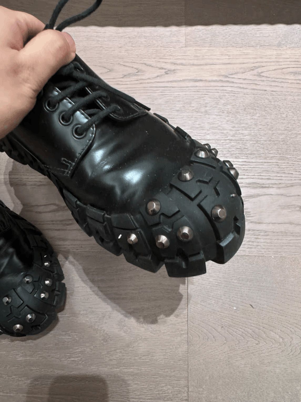 Raf Simons Raf Simons Sz 41 Prada by Raf Simons Rivet Derby-2506 Size US 8 / EU 41 - 6 Thumbnail