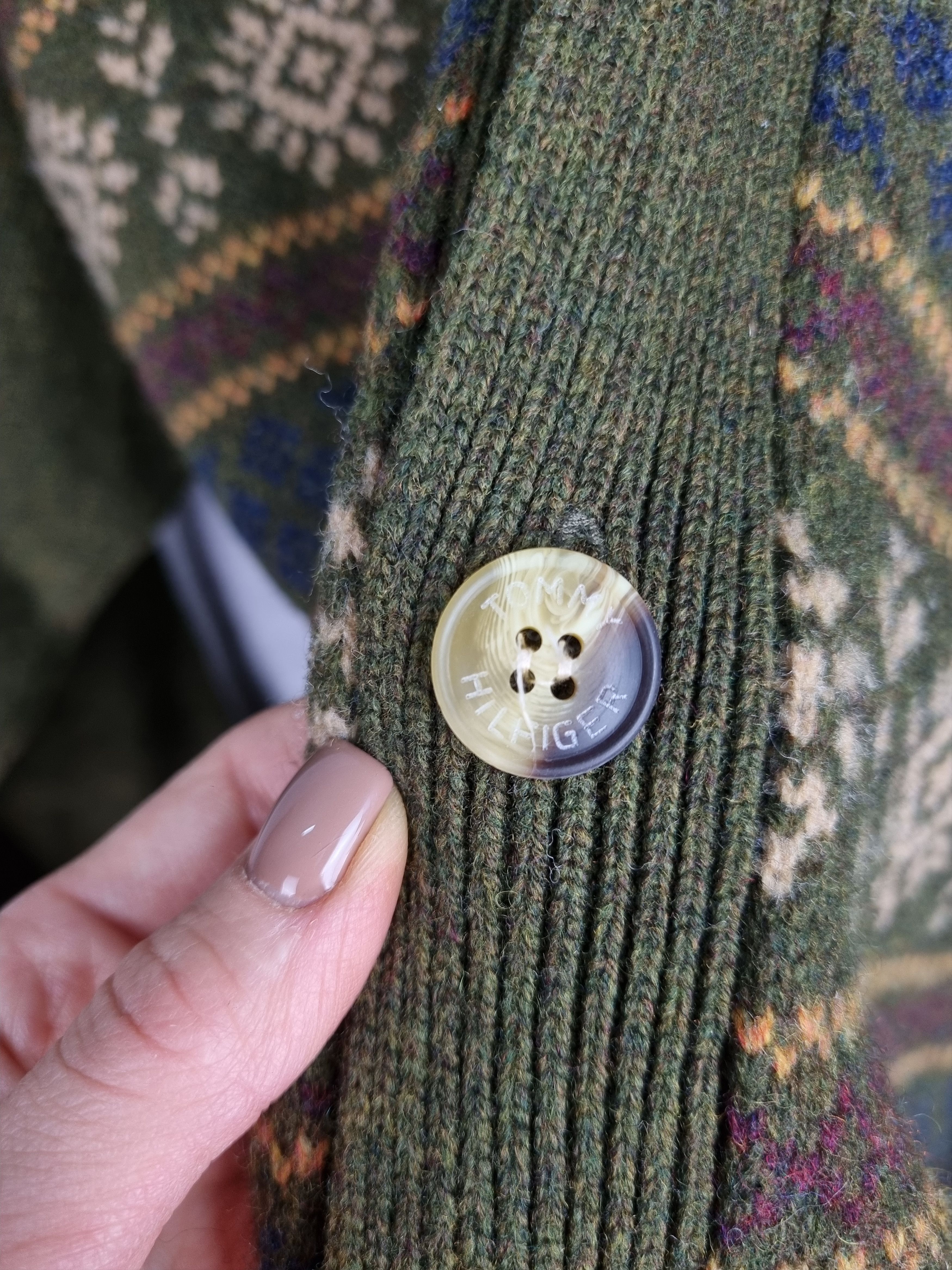 Tommy Hilfiger 90s Tommy Hilfiger Koret Knit Native Wool Navajo Cardigan Size US L / EU 52-54 / 3 - 10 Thumbnail