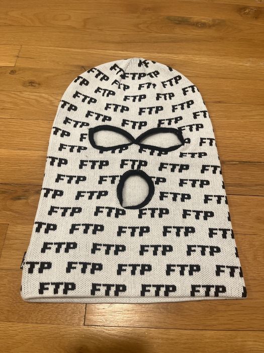 Fuck The Population FTP Balaclava Ski Mask Allover Logo | Grailed