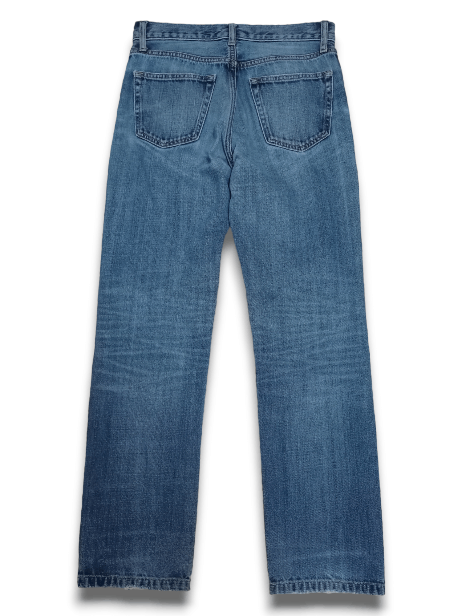Japanese Brand × Uniqlo Vintage Japanese Uniqlo Blue Wash Distressed Jeans 30x30 Size US 30 / EU 46 - 2 Thumbnail
