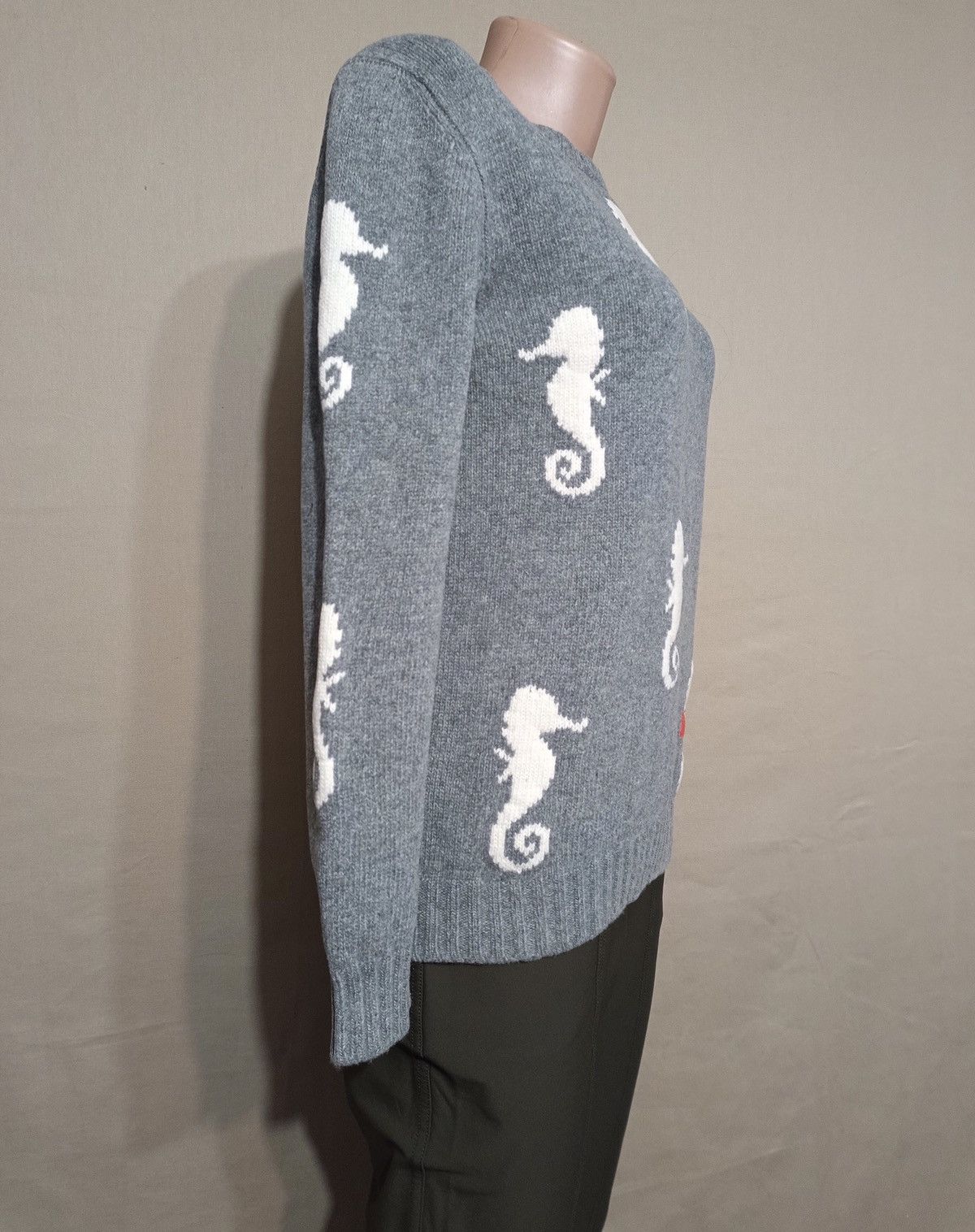 Prada PRADA Grey Seahorses Wool Cashmere Sweater Size IT 44 Size M / US 6-8 / IT 42-44 - 5 Thumbnail