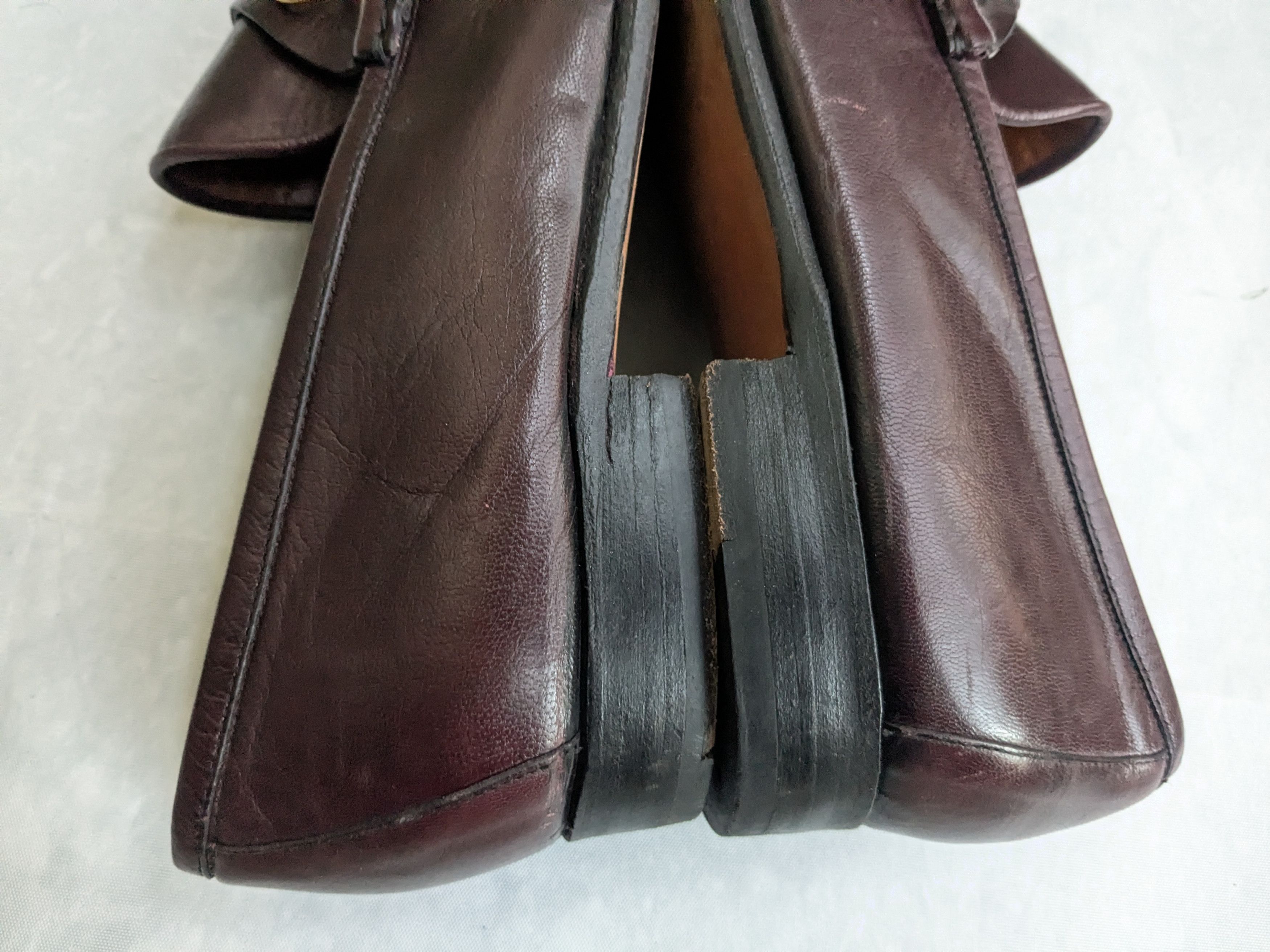 Gucci Gucci Horsebit Loafers Burgundy 13.5 Leather Red Size US 13 / EU 46 - 10 Thumbnail