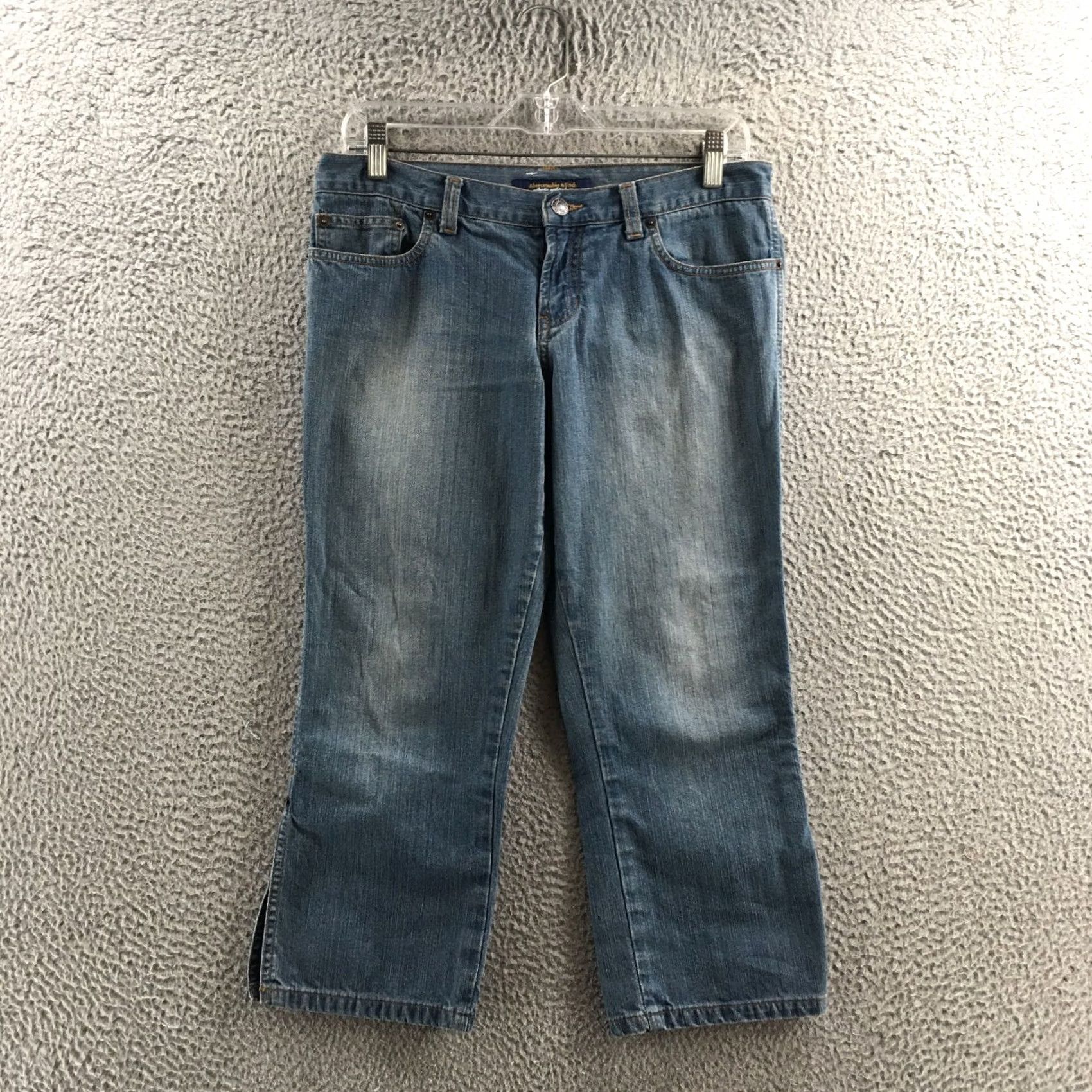 Abercrombie & Fitch Abercrombie & Fitch Jeans Womens 4 Straight Leg Blue Cotton Denim Mid Rise Zip Fly Size 27" / US 4 / IT 40 - 2 Thumbnail