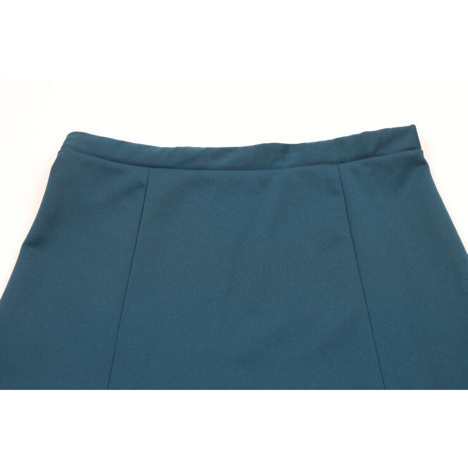 Vintage Vintage 70s Streetwear Blank Knit Long Skirt Teal Size 38" / US 16 / IT 52 - 2 Thumbnail