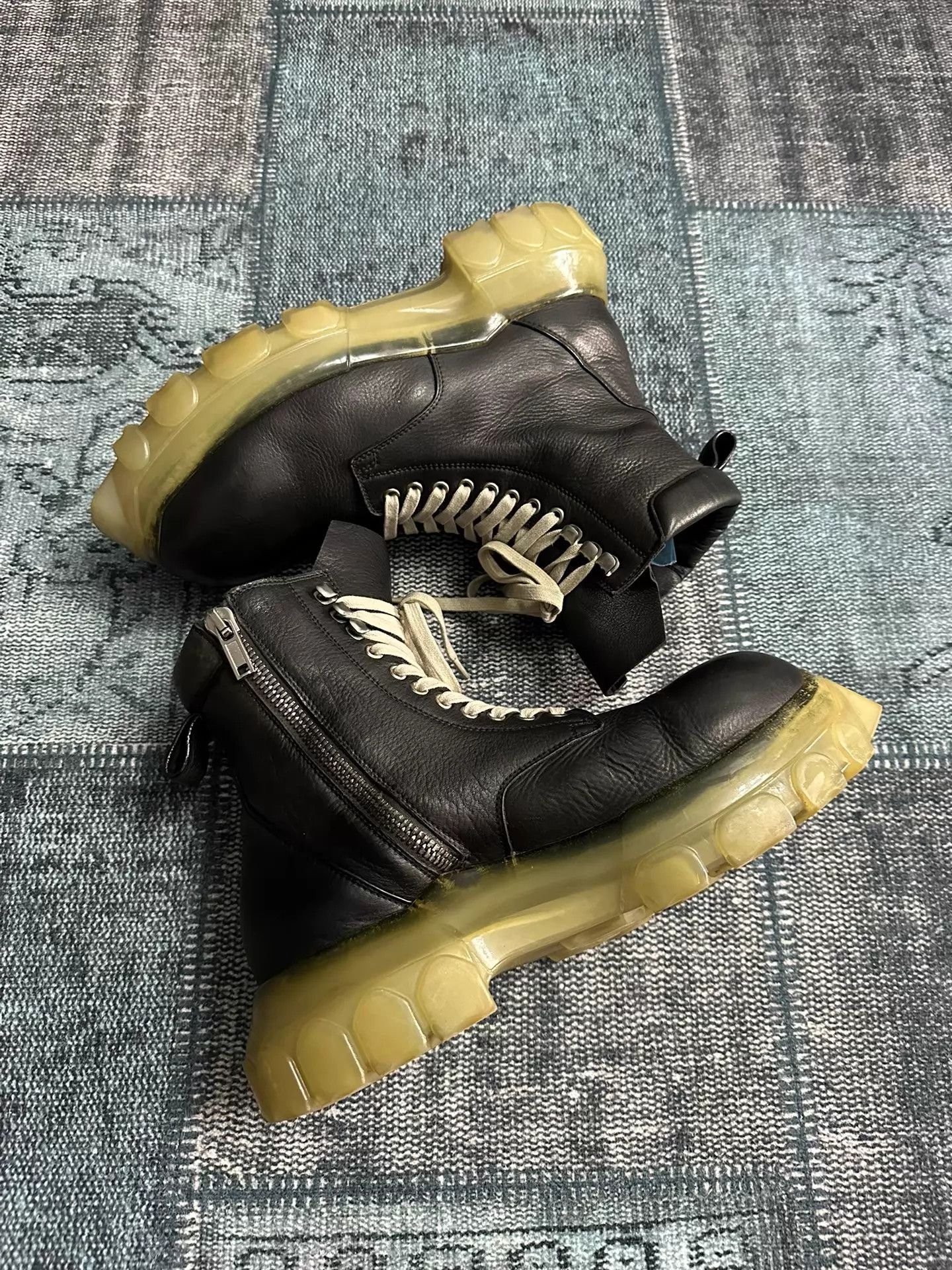 Rick Owens Rick Owens FW22 Strobe Geth Army Boot size 44 | Grailed