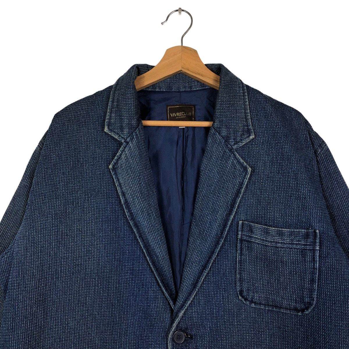 Issey Miyake 🔥90’s Vivreclub Issey Miyake Japan Denim Jacket Work Size US L / EU 52-54 / 3 - 2 Thumbnail