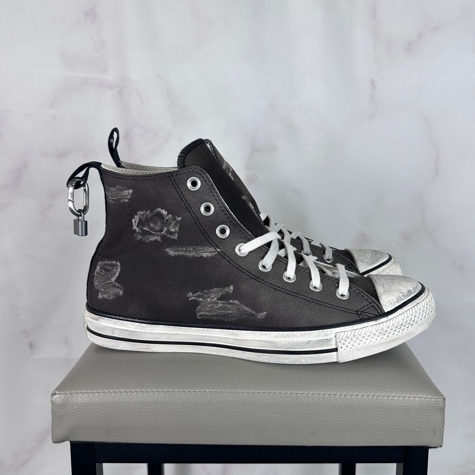 Converse Charli XCX Party Girl Distressed Chuck Taylor Grey Size US 10 / EU 43 - 7 Thumbnail