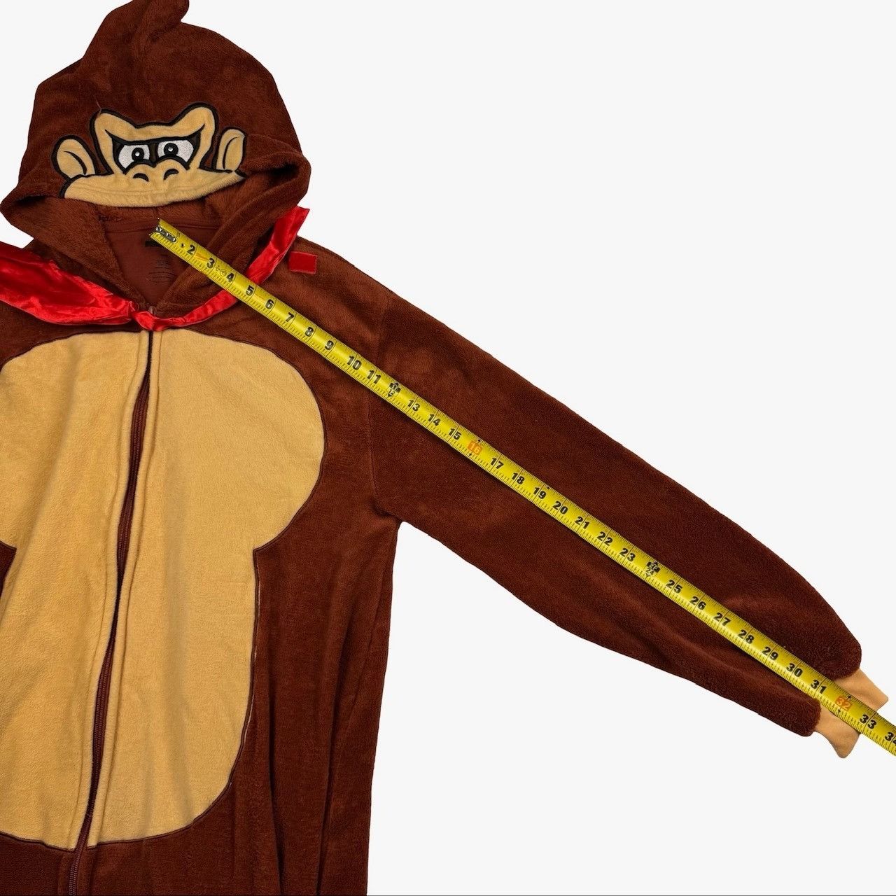 Other Donkey Kong Hooded Costume with Tie Zip Hooded Costume Brown Size US M / EU 48-50 / 2 - 7 Thumbnail