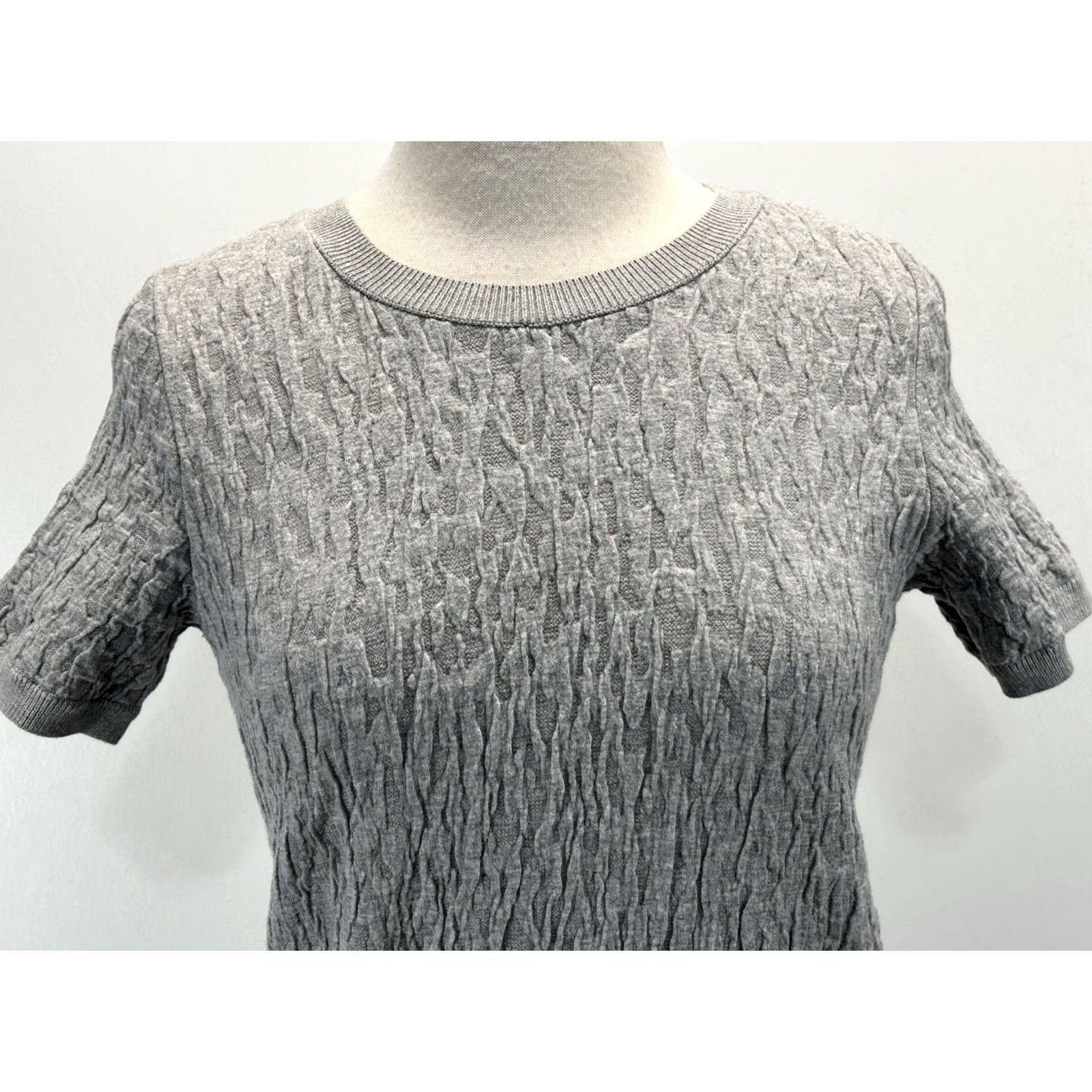 Cos COS Textured Mini Dress Women’s XS Grey Short Sleeve Minimalist Modern Capsule Dress Womens XS Grey Short Sleeve Minimalist Modern COS Size 26" / US 2 / IT 38 - 5 Thumbnail