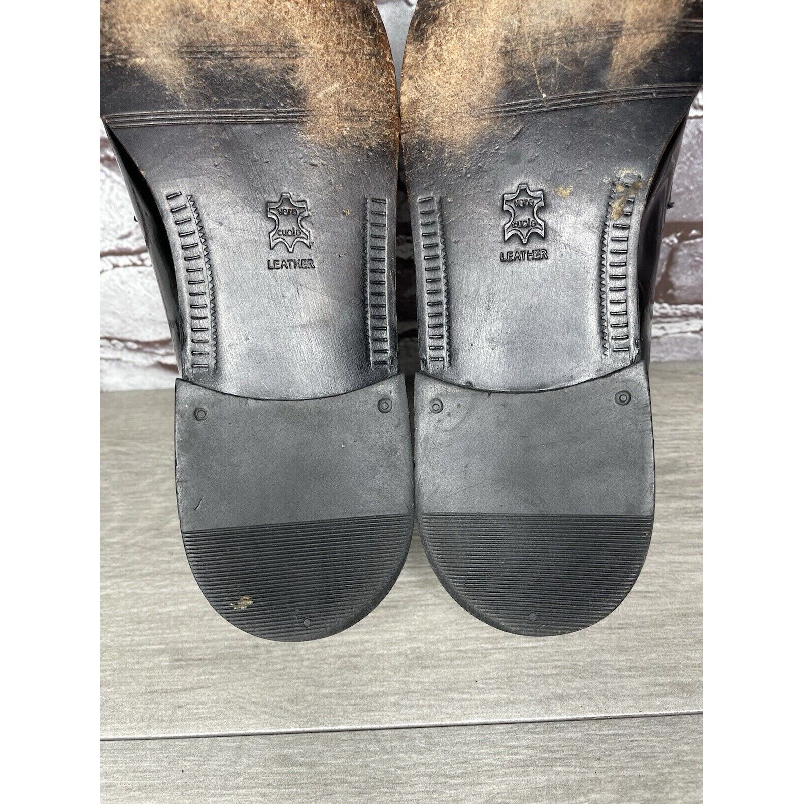 Adolfo Dominguez ADOLFO Black Patent Leather Tuxedo Dress Loafers Shoes Men’s Size US 8.5 / EU 41-42 - 13 Thumbnail
