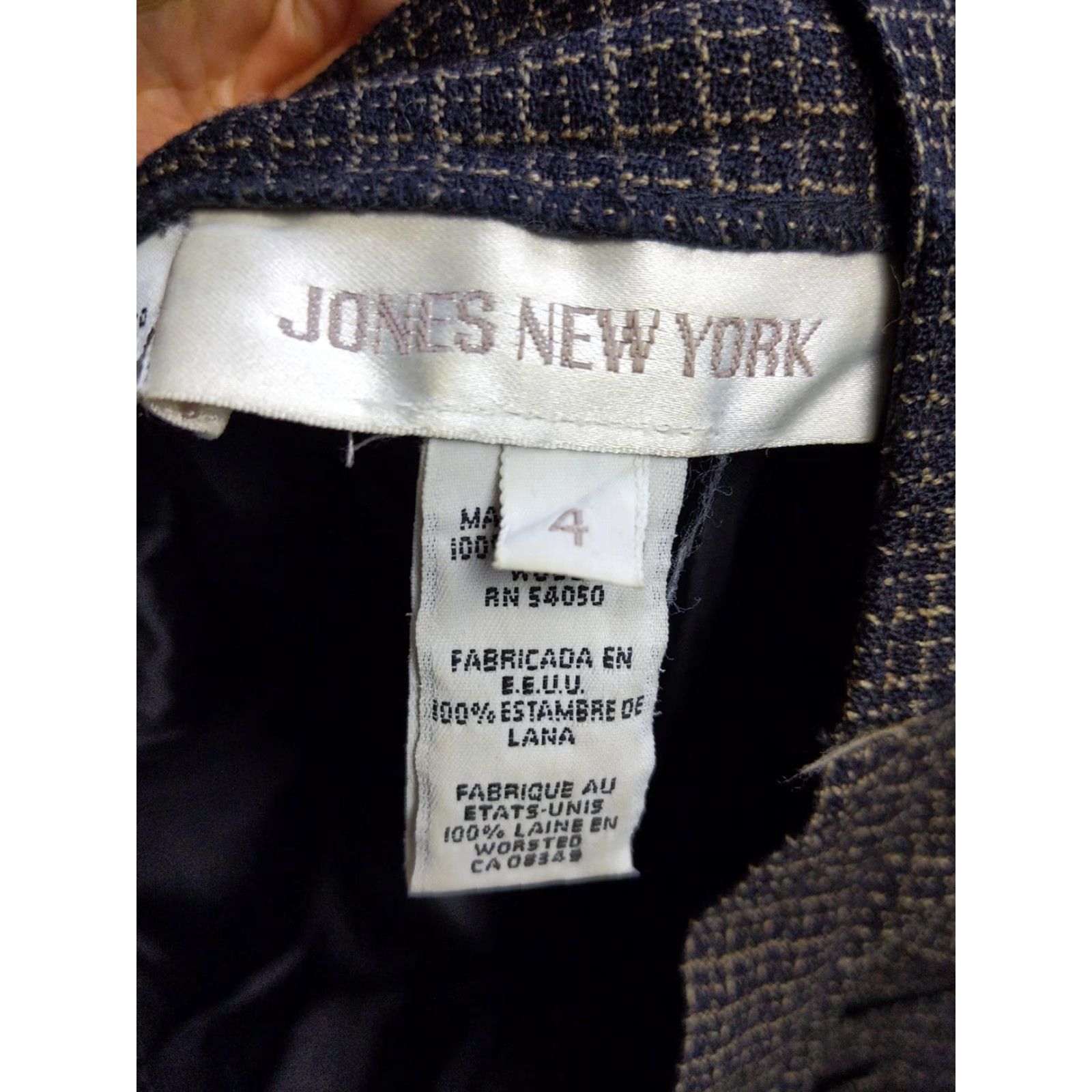 Jones New York VINTAGE Jones New York Pants Womens 4 Brown Wool Pleated Checkered Dress Trousers USA Dress Pants Womens 4 Brown Wool Pleated Checkered Size 27" / US 4 / IT 40 - 5 Thumbnail