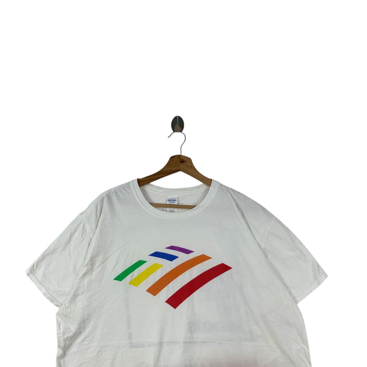 Vintage BANK OF AMERICA Love Has No Labels Support Promo Tee Shirt Size XL / US 12-14 / IT 48-50 - 2 Thumbnail