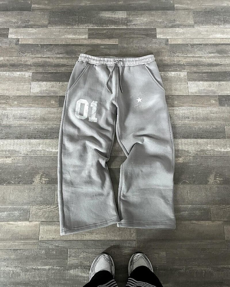 Japanese Brand × Jean Street Vintage Print Gray Pants Size US 28 / EU 44 - 2 Thumbnail
