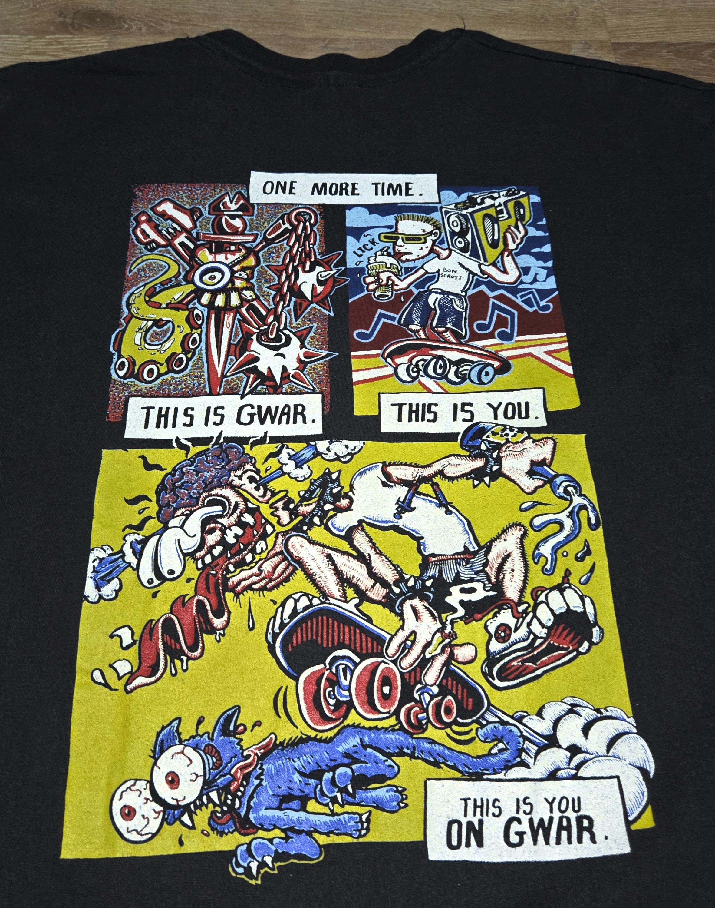 Band Tees × Vintage Vintage OG 90s This is you on GWAR Metal Band Promo T Shirt Size US XL / EU 56 / 4 - 6 Thumbnail