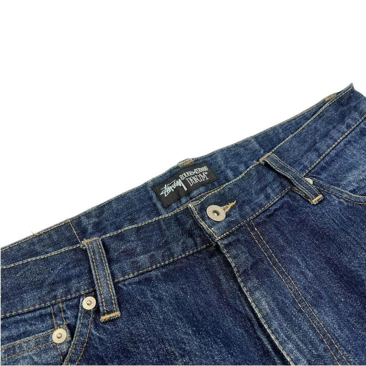 Stussy Vintage 2000s Stussy Patch Denim Shorts / Jorts - Waist: 36” Size US 36 / EU 52 - 6 Thumbnail