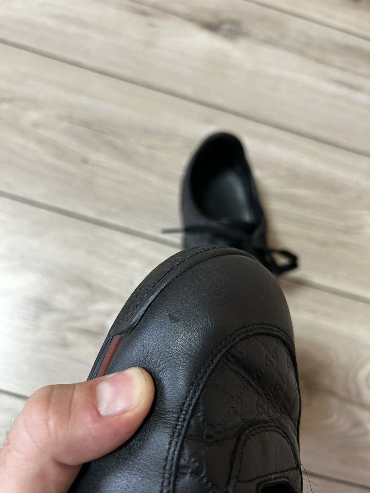 Gucci Gucci monogram leather sneakers Size US 8 / EU 41 - 21 Thumbnail
