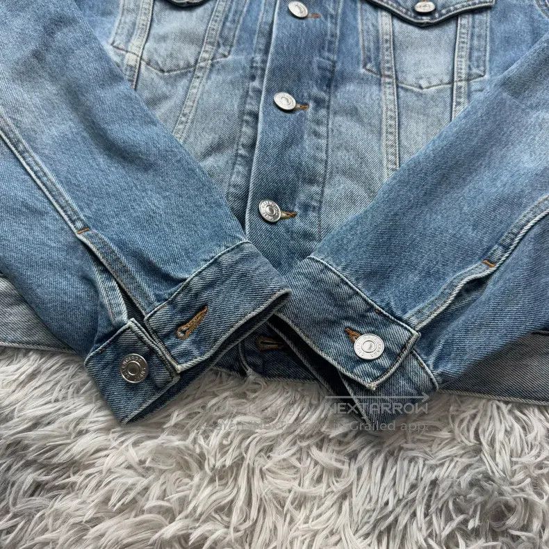 Balenciaga Balenciaga Wheat ear environmental protection denim jacket Size US M / EU 48-50 / 2 - 4 Thumbnail
