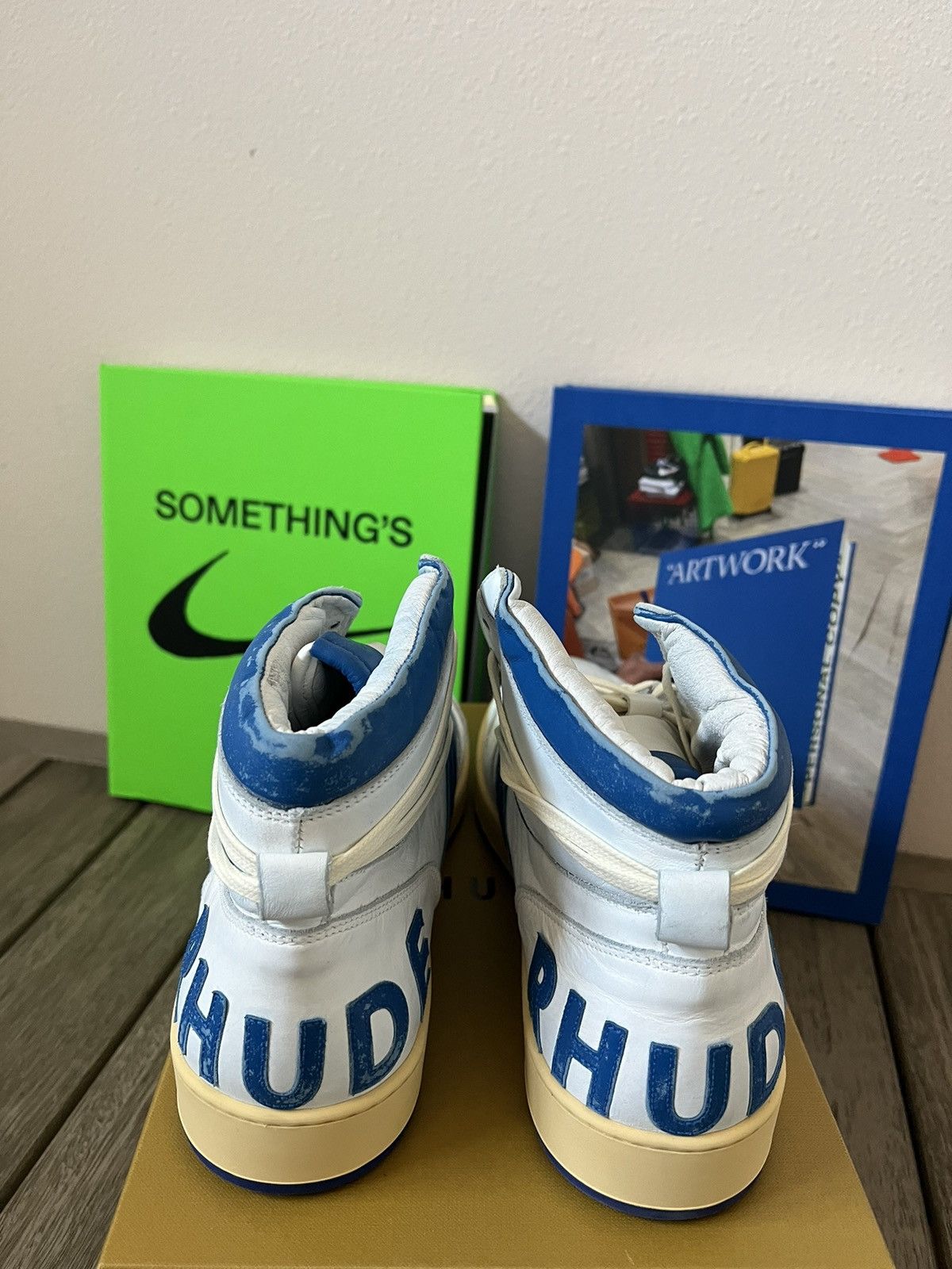 Rhude Rhude Rhecess Hi Sneakers Size US 12 / EU 45 - 5 Thumbnail